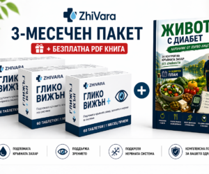 ZhiVara Глико Вижън – три месечен пакет + ПОДАРЪК PDF книга